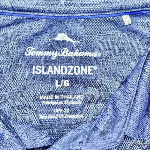 Tommy‎ Bahama Mens Size LargePalm Coast Tropic Fade Polo Shirt Islandzone Floral - Picture 2 of 12